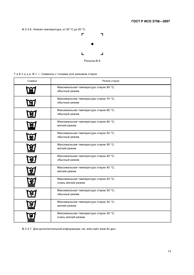 ГОСТ Р ИСО 3758-2007 Изделия текстильные. Маркировка символами по уходу (фото 16 из 19)