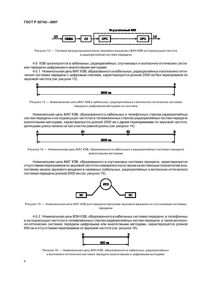 ГОСТ Р 52742-2007 Каналы и тракты звукового вещания. Типовые структуры. Основные параметры качества. Методы измерений (фото 9 из 44)