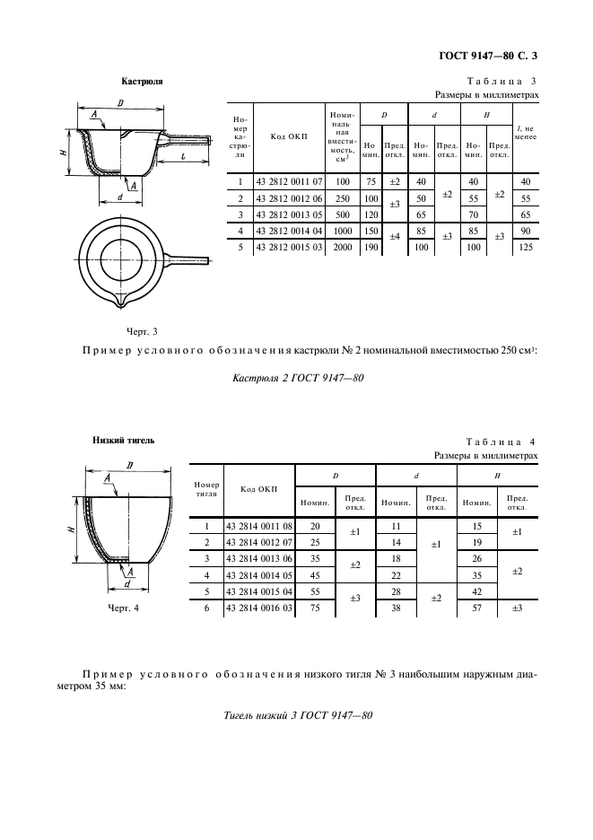 ГОСТ 9147-80 Посуда и оборудование лабораторные фарфоровые. Технические условия (фото 5 из 20)