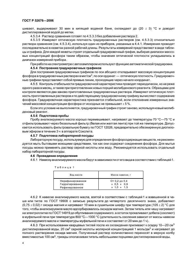 ГОСТ Р 52676-2006 Масла растительные. Методы определения фосфорсодержащих веществ (фото 7 из 15)