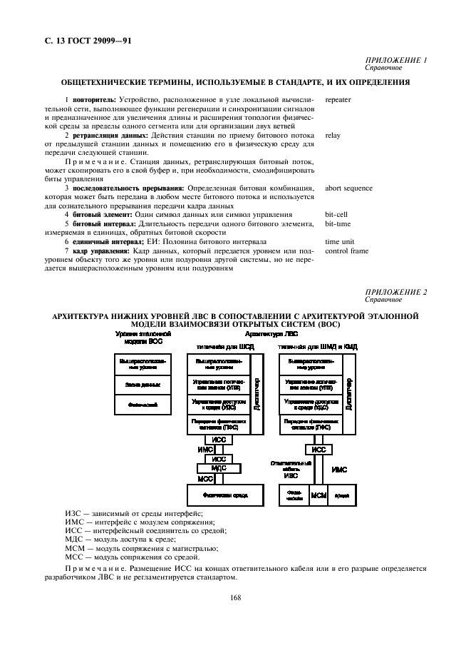 ГОСТ 29099-91 Сети вычислительные локальные. Термины и определения (фото 13 из 14)