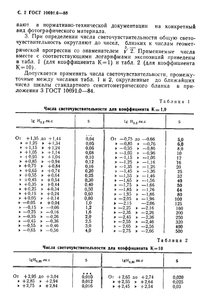 ГОСТ 10691.6-88 Пленки черно-белые фототехнические, пленки для научных исследований и промышленных целей. Метод определения чисел светочувствительности (фото 4 из 6)