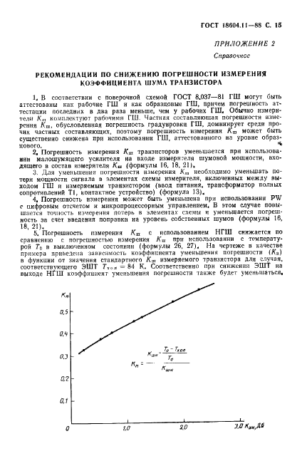 ГОСТ 18604.11-88 Транзисторы биполярные. Метод измерения коэффициента шума на высоких и сверхвысоких частотах (фото 16 из 18)