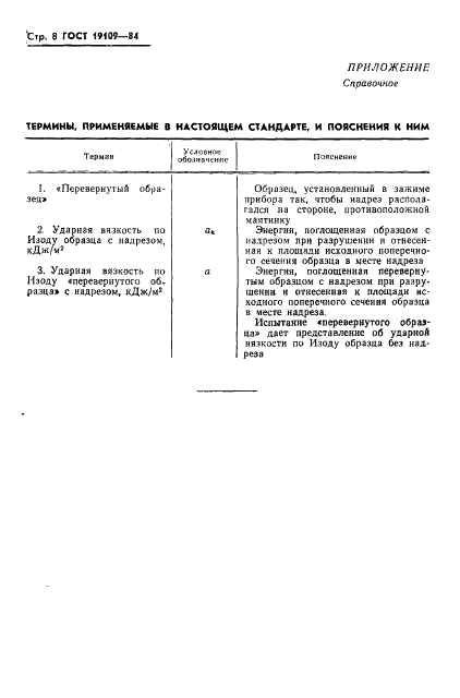 ГОСТ 19109-84 Пластмассы. Метод определения ударной вязкости по Изоду (фото 10 из 11)