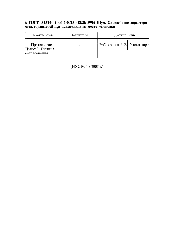 ГОСТ 31324-2006 Шум. Определение характеристик глушителей при испытаниях на месте установки (фото 5 из 25)
