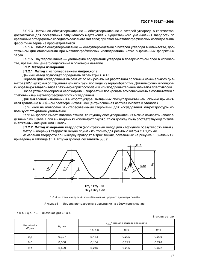ГОСТ Р 52627-2006 Болты, винты и шпильки. Механические свойства и методы испытаний (фото 21 из 28)