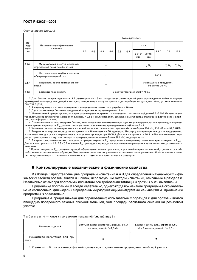 ГОСТ Р 52627-2006 Болты, винты и шпильки. Механические свойства и методы испытаний (фото 10 из 28)