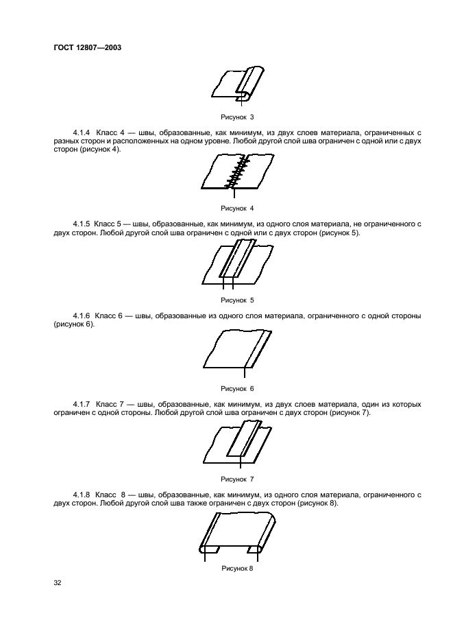ГОСТ 12807-2003 Изделия швейные. Классификация стежков, строчек и швов (фото 35 из 118)