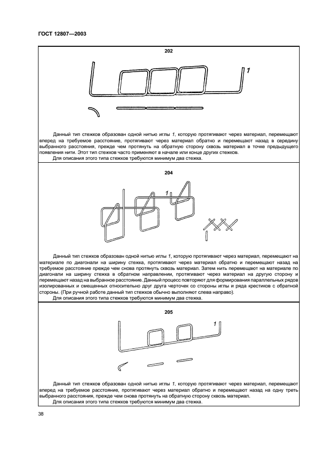 ГОСТ 12807-2003 Изделия швейные. Классификация стежков, строчек и швов (фото 41 из 118)