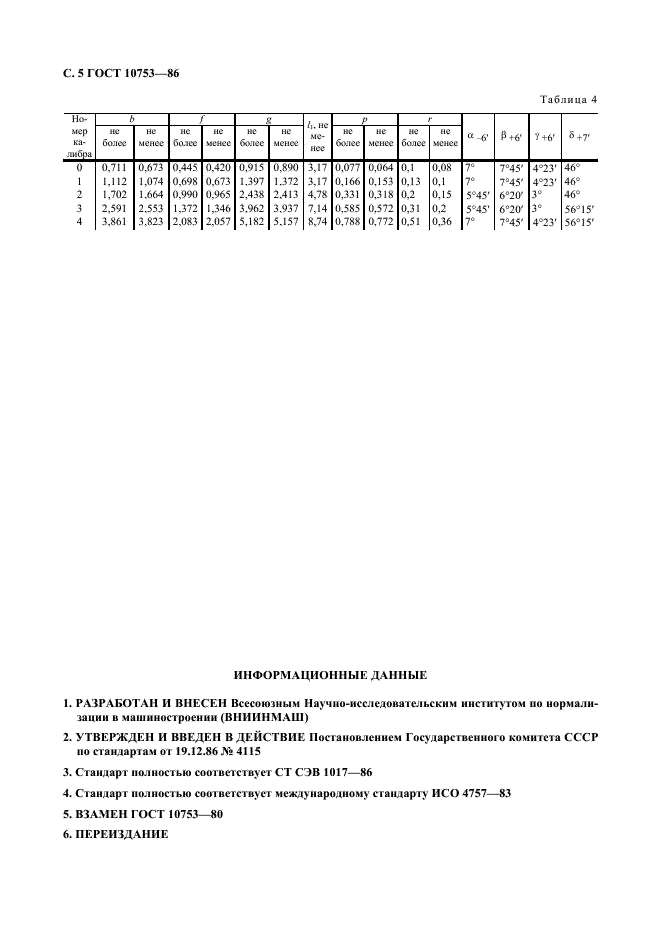 ГОСТ 10753-86 Шлицы крестообразные для винтов и шурупов. Размеры и методы контроля (фото 6 из 6)