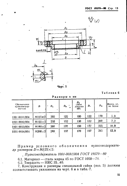 ГОСТ 19579-80 Блоки универсально-переналаживаемых штампов для точной объемной штамповки на кривошипных прессах. Конструкция и размеры (фото 16 из 36)
