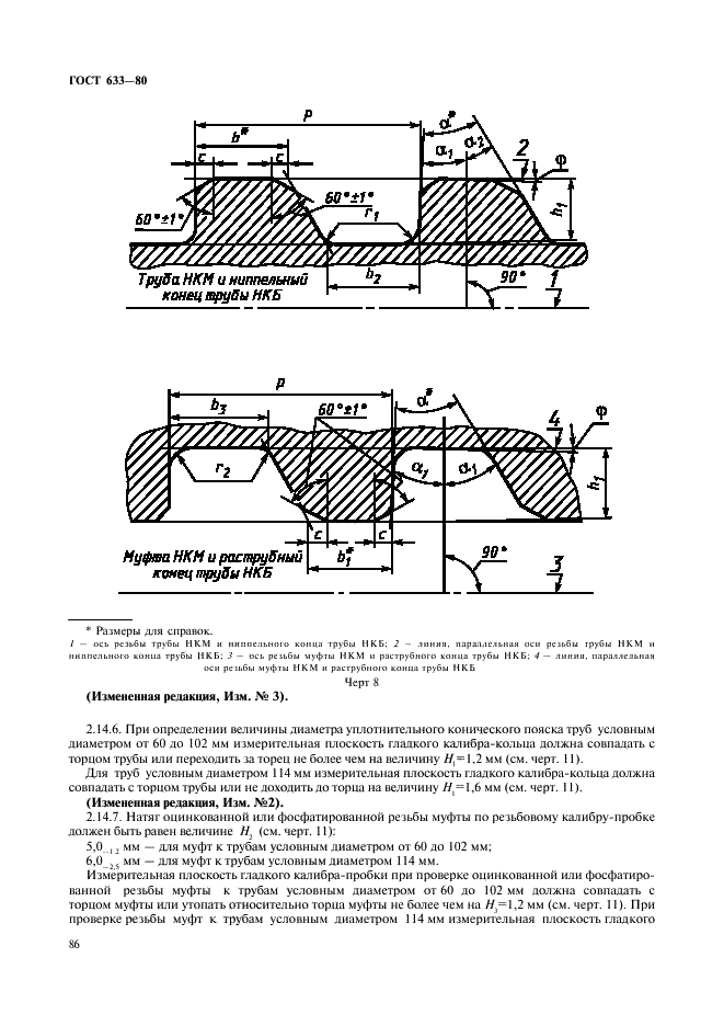 ГОСТ 633-80 Трубы насосно-компрессорные и муфты к ним. Технические условия (фото 15 из 30)