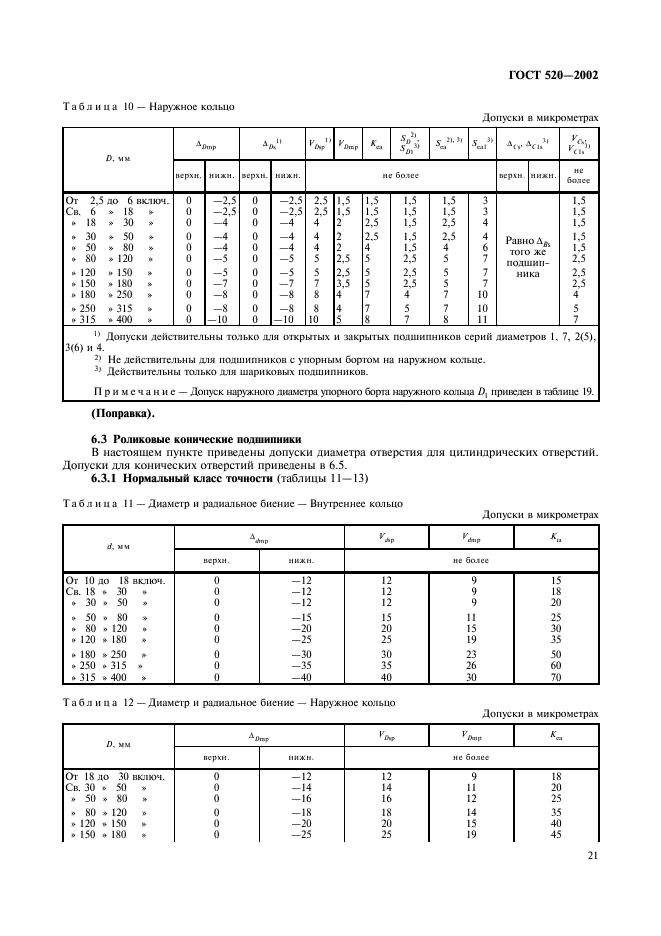 ГОСТ 520-2002 Подшипники качения. Общие технические условия (фото 24 из 70)