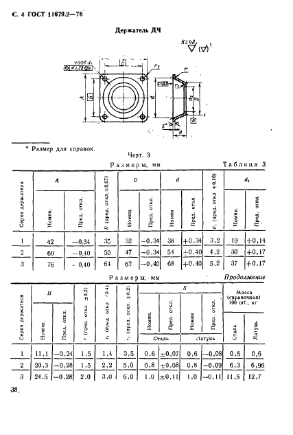 ГОСТ 11679.2-76 Амортизаторы резинометаллические приборные. Арматура. Технические условия (фото 4 из 10)