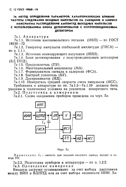 ГОСТ 19868-74 Усилители спектрометрические линейные для полупроводниковых детекторов ионизирующих излучений. Методы измерения параметров (фото 13 из 18)