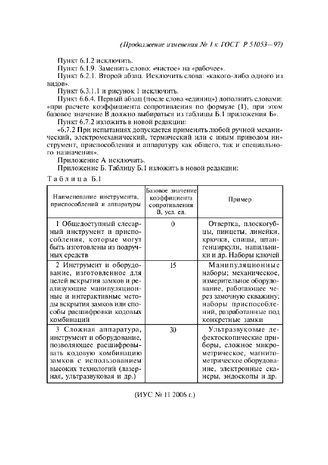 Изменение №1 к ГОСТ Р 51053-97  (фото 6 из 6)