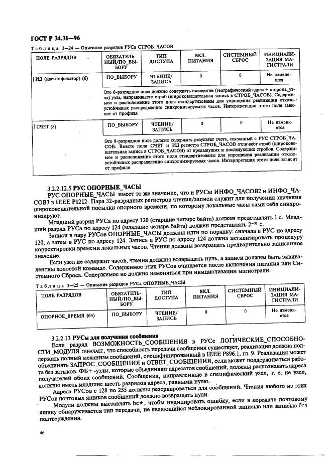 ГОСТ Р 34.31-96 Информационная технология. Микропроцессорные системы. Интерфейс Фьючебас +. Спецификации физического уровня (фото 53 из 197)