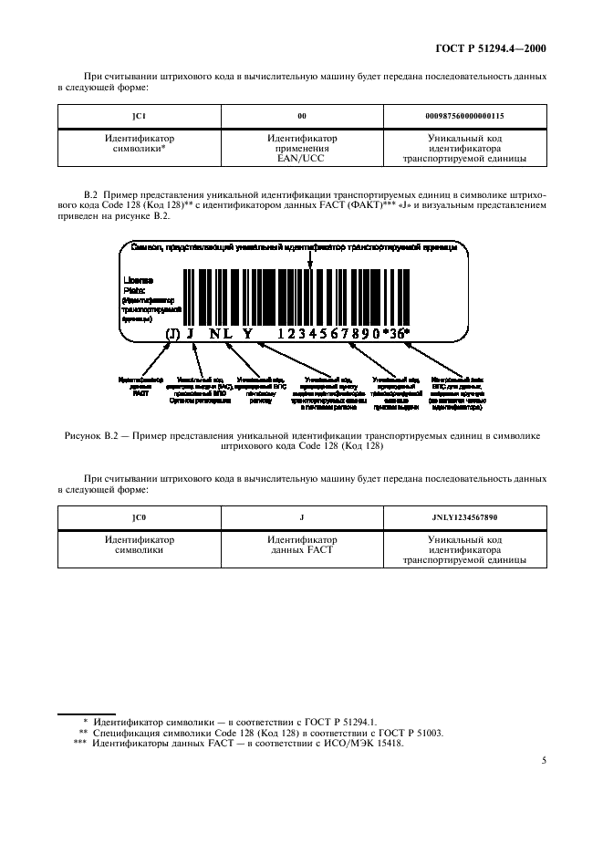 ГОСТ Р 51294.4-2000 Автоматическая идентификация. Международная уникальная идентификация транспортируемых единиц. Общие положения (фото 9 из 12)
