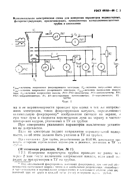 ГОСТ 19785-88 Трубки электронно-лучевые приемные. Методы измерения и контроля параметров (фото 6 из 101)