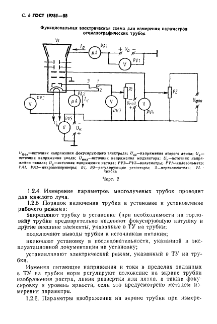 ГОСТ 19785-88 Трубки электронно-лучевые приемные. Методы измерения и контроля параметров (фото 7 из 101)