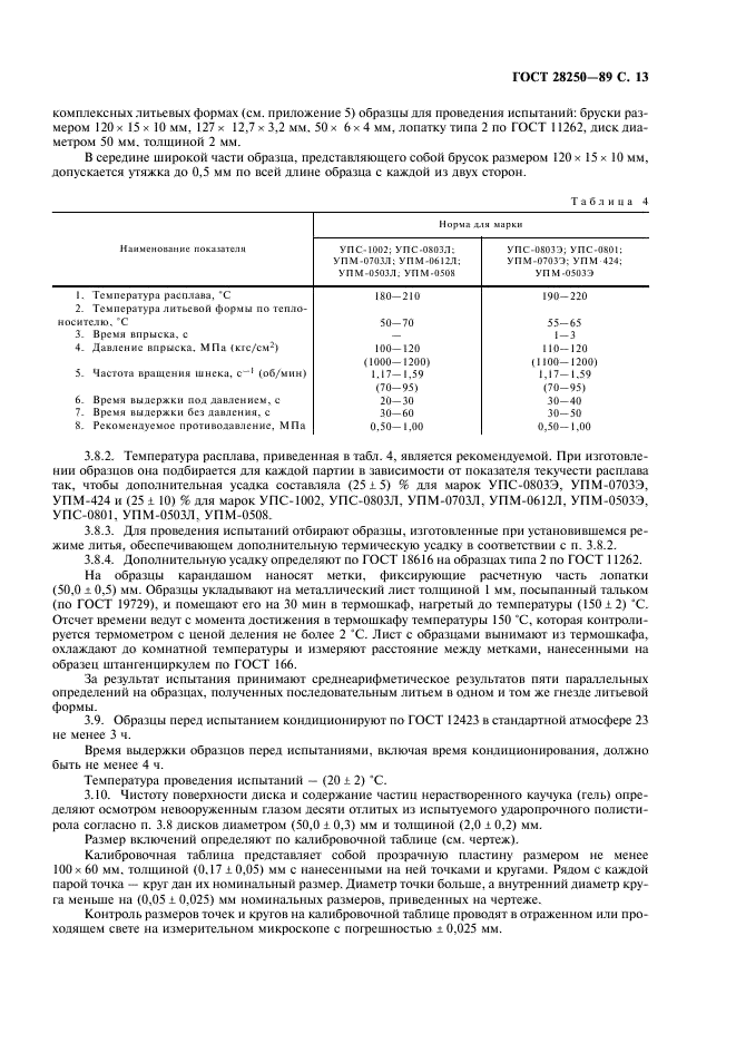 ГОСТ 28250-89 Полистирол ударопрочный. Технические условия (фото 14 из 27)