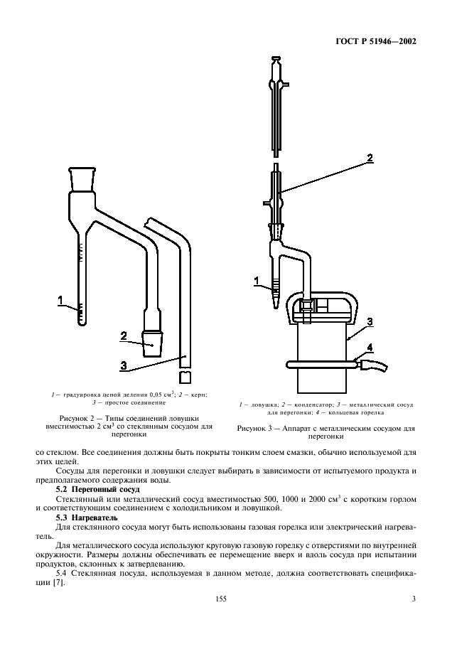 ГОСТ Р 51946-2002 Нефтепродукты и битуминозные материалы. Метод определения воды дистилляцией (фото 5 из 9)