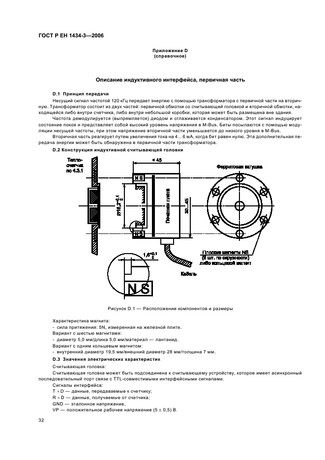 ГОСТ Р ЕН 1434-3-2006 Теплосчетчики. Часть 3. Обмен данными и интерфейсы (фото 37 из 43)