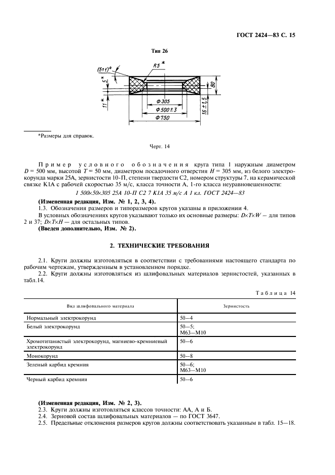 ГОСТ 2424-83 Круги шлифовальные. Технические условия (фото 16 из 39)