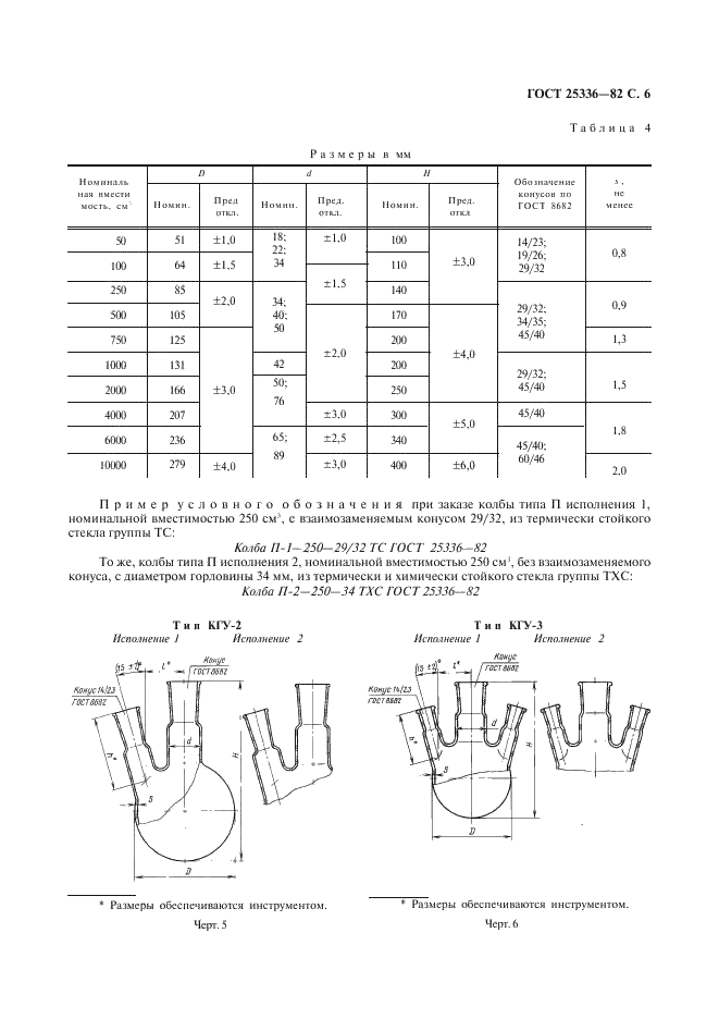 ГОСТ 25336-82 Посуда и оборудование лабораторные стеклянные. Типы, основные параметры и размеры (фото 7 из 104)