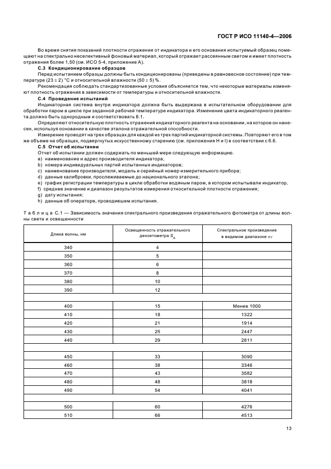 ГОСТ Р ИСО 11140-4-2006 Cтерилизация медицинской продукции. Химические индикаторы. Часть 4. Индикаторы 2-го класса к тест-пакетам для определения проникания пара (фото 17 из 32)