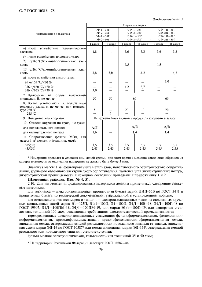 ГОСТ 10316-78 Гетинакс и стеклотекстолит фольгированные. Технические условия (фото 7 из 20)