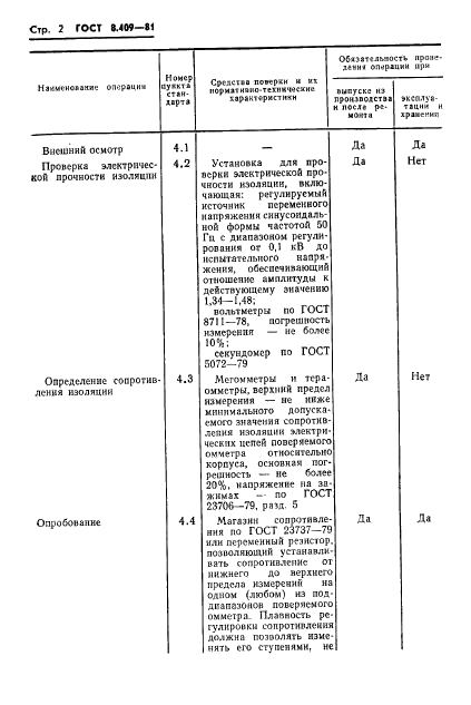 ГОСТ 8.409-81 Государственная система обеспечения единства измерений. Омметры. Методы и средства поверки (фото 4 из 23)