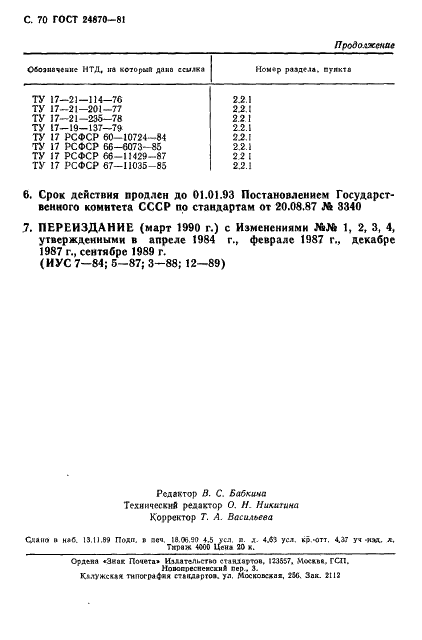 ГОСТ 24870-81 Костюмы специальные летние для военнослужащих. Технические условия (фото 73 из 74)