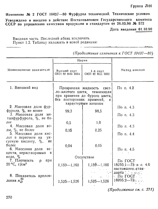 ГОСТ 10437-80 Фурфурол технический. Технические условия (фото 14 из 17)