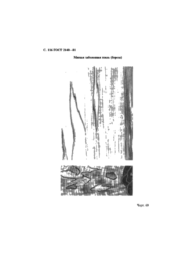 ГОСТ 2140-81 Видимые пороки древесины. Классификация, термины и определения, способы измерения (фото 119 из 121)