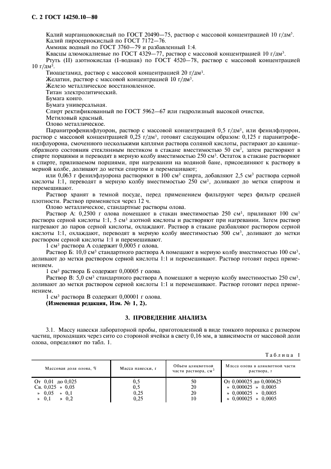 ГОСТ 14250.10-80 Ферротитан. Методы определения олова (фото 3 из 7)