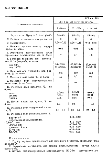 ГОСТ 14925-79 Каучук синтетический цис-изопреновый. Технические условия (фото 4 из 53)