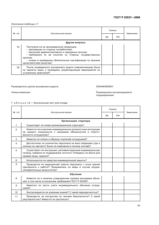 ГОСТ Р 52537-2006 Производство лекарственных средств. Система обеспечения качества. Общие требования (фото 47 из 51)