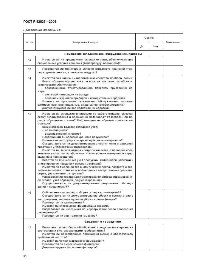 ГОСТ Р 52537-2006 Производство лекарственных средств. Система обеспечения качества. Общие требования (фото 48 из 51)