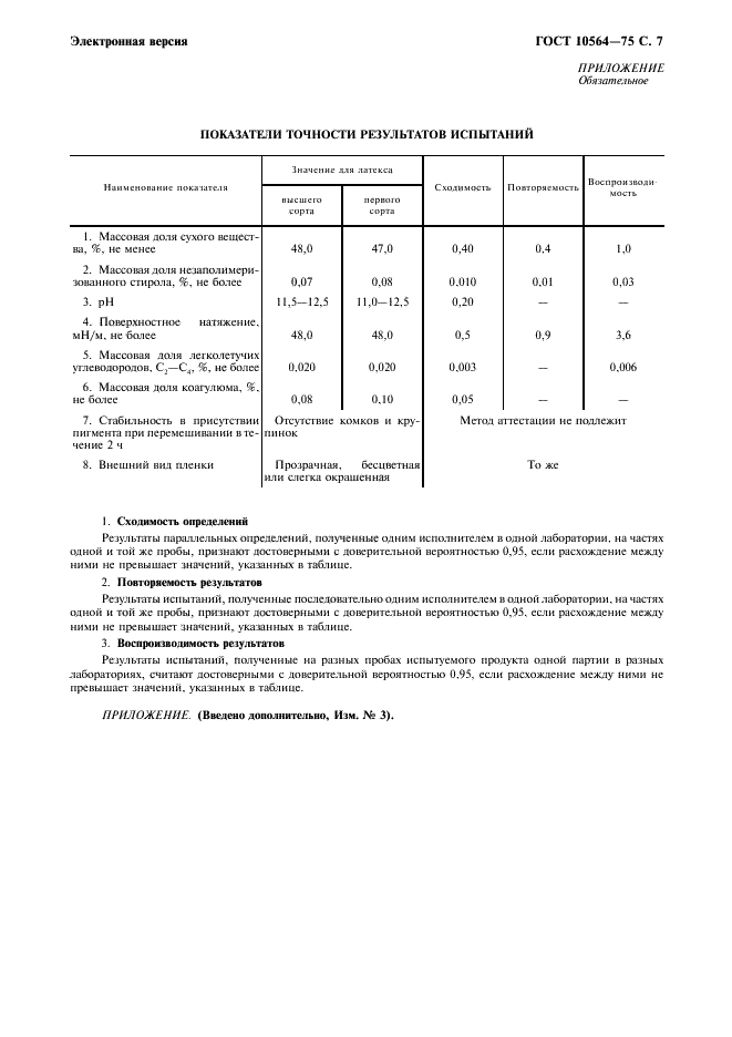 ГОСТ 10564-75 Латекс синтетический СКС-65 ГП. Технические условия (фото 8 из 10)