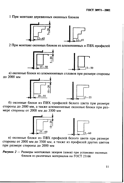 ГОСТ 30971-2002 Швы монтажные узлов примыканий оконных блоков к стеновым проемам. Общие технические условия (фото 16 из 63)