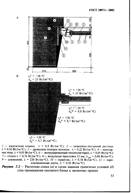 ГОСТ 30971-2002 Швы монтажные узлов примыканий оконных блоков к стеновым проемам. Общие технические условия (фото 58 из 63)