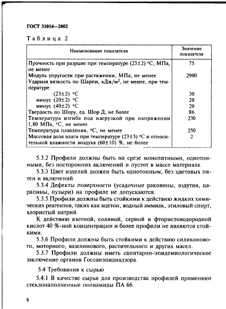 ГОСТ 31014-2002 Профили полиамидные стеклонаполненные. Технические условия (фото 11 из 28)