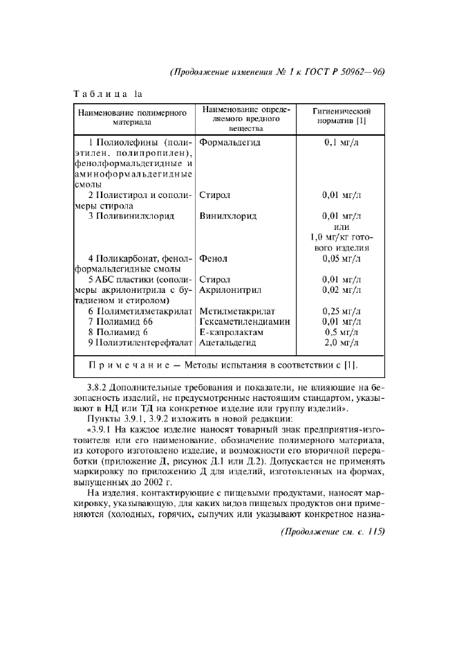 Изменение №1 к ГОСТ Р 50962-96  (фото 6 из 17)
