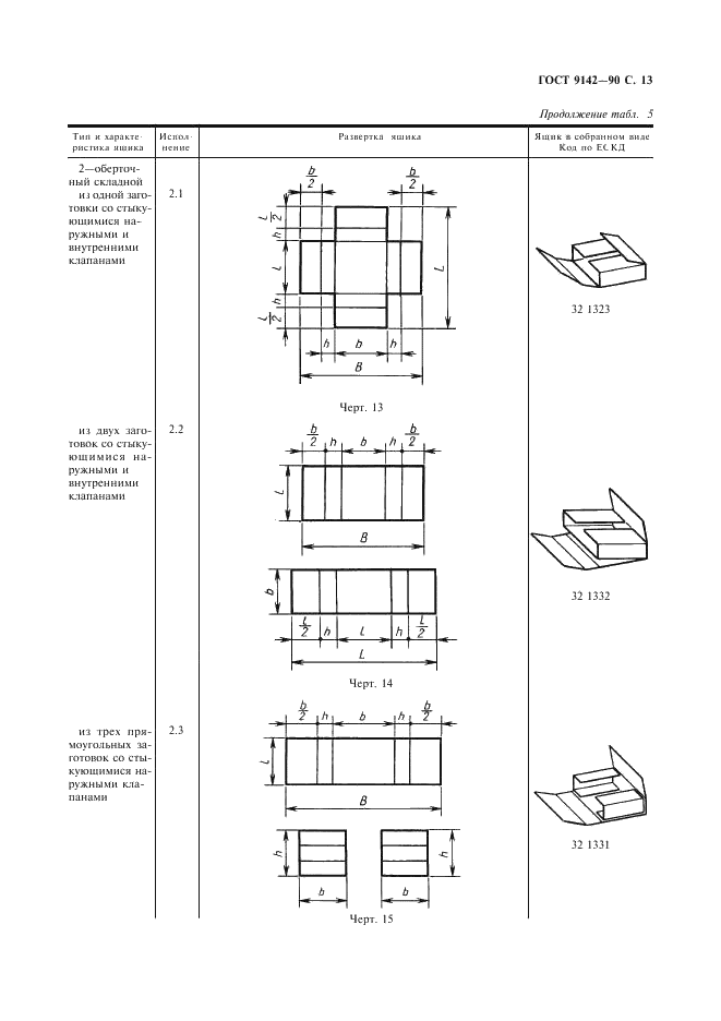 ГОСТ 9142-90 Ящики из гофрированного картона. Общие технические условия (фото 15 из 27)