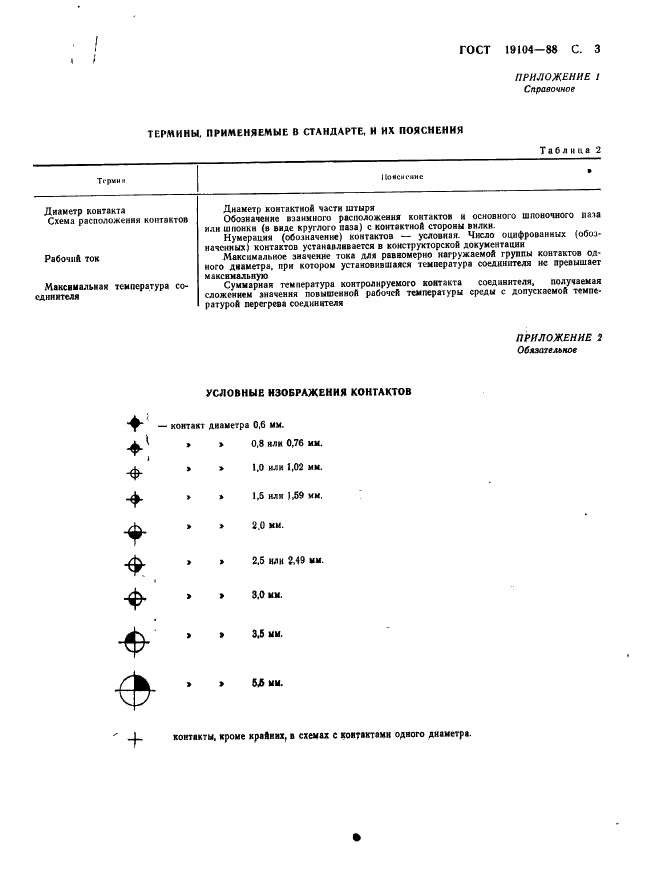 ГОСТ 19104-88 Соединители низкочастотные на напряжение до 1500 В цилиндрические. Основные параметры и размеры (фото 5 из 68)