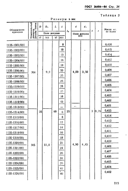 ГОСТ 26404-84 Инструмент для холодновысадочных автоматов. Пуансоны обрезные. Конструкция и размеры (фото 24 из 42)