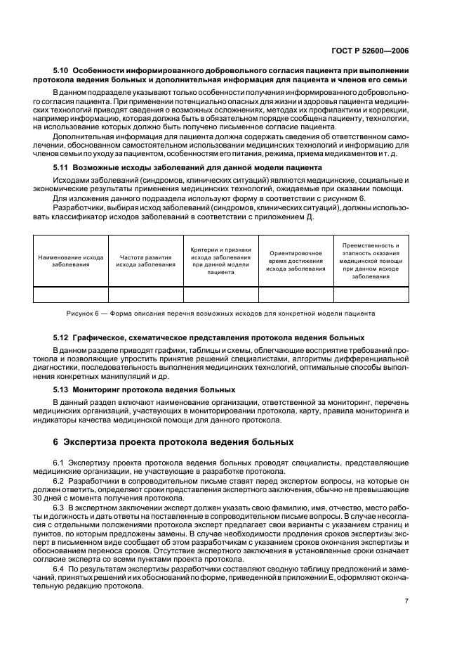 ГОСТ Р 52600-2006 Протоколы ведения больных. Общие положения (фото 10 из 19)