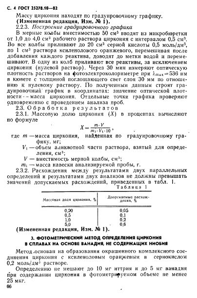 ГОСТ 25278.10-82 Сплавы и лигатуры редких металлов. Методы определения циркония (фото 4 из 26)