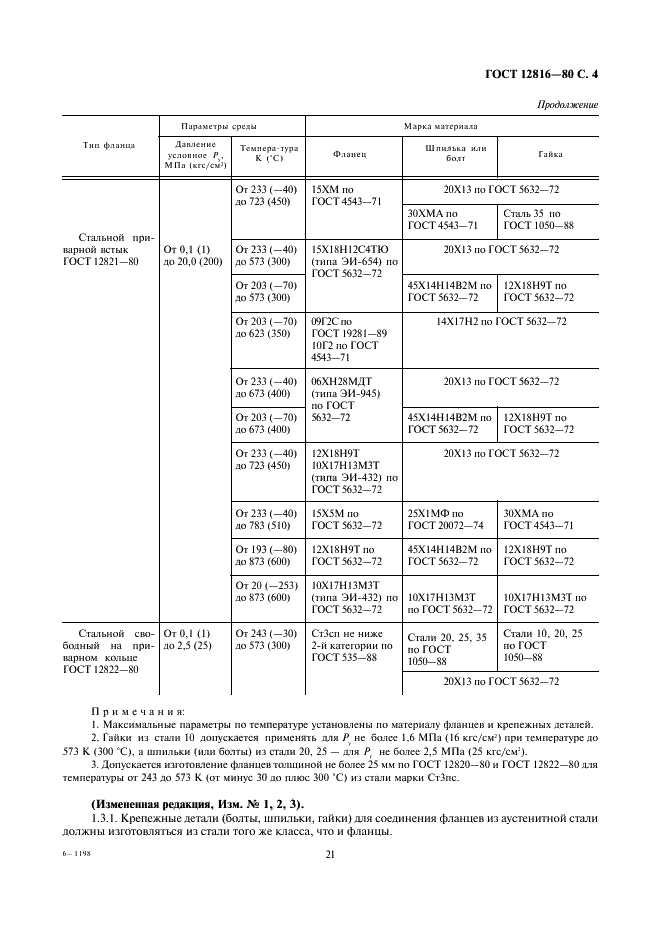 ГОСТ 12816-80 Фланцы арматуры, соединительных частей и трубопроводов на Ру от 0,1 до 20,0 МПа (от 1 до 200 кгс/см кв.). Общие технические требования (фото 4 из 5)